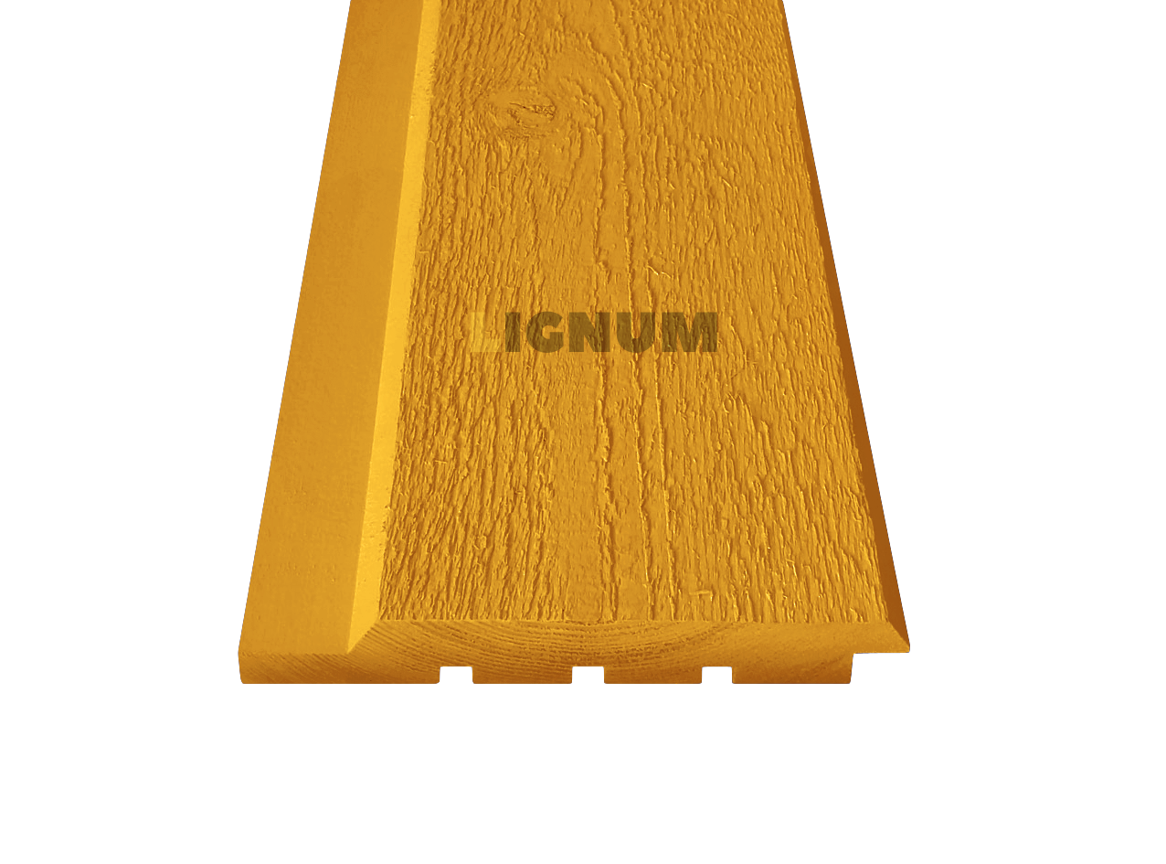 Скандинавская тонкопиленая доска, профиль UYV, заводская покраска, RAL 1007