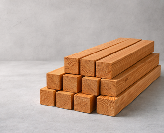 Фасадный брусок из лиственницы