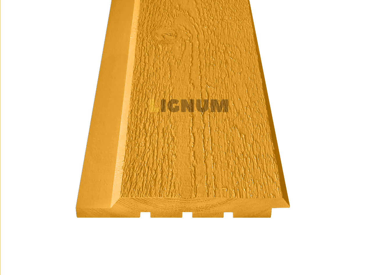 Скандинавская тонкопиленая доска, профиль UYV, заводская покраска, RAL 1033