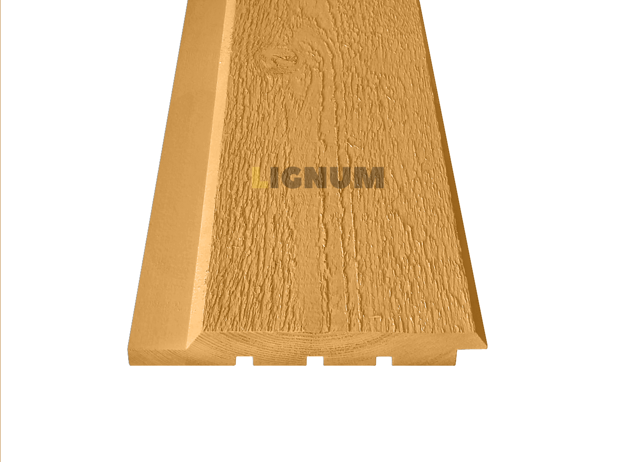 Скандинавская тонкопиленая доска, профиль UYV, заводская покраска, RAL 1037