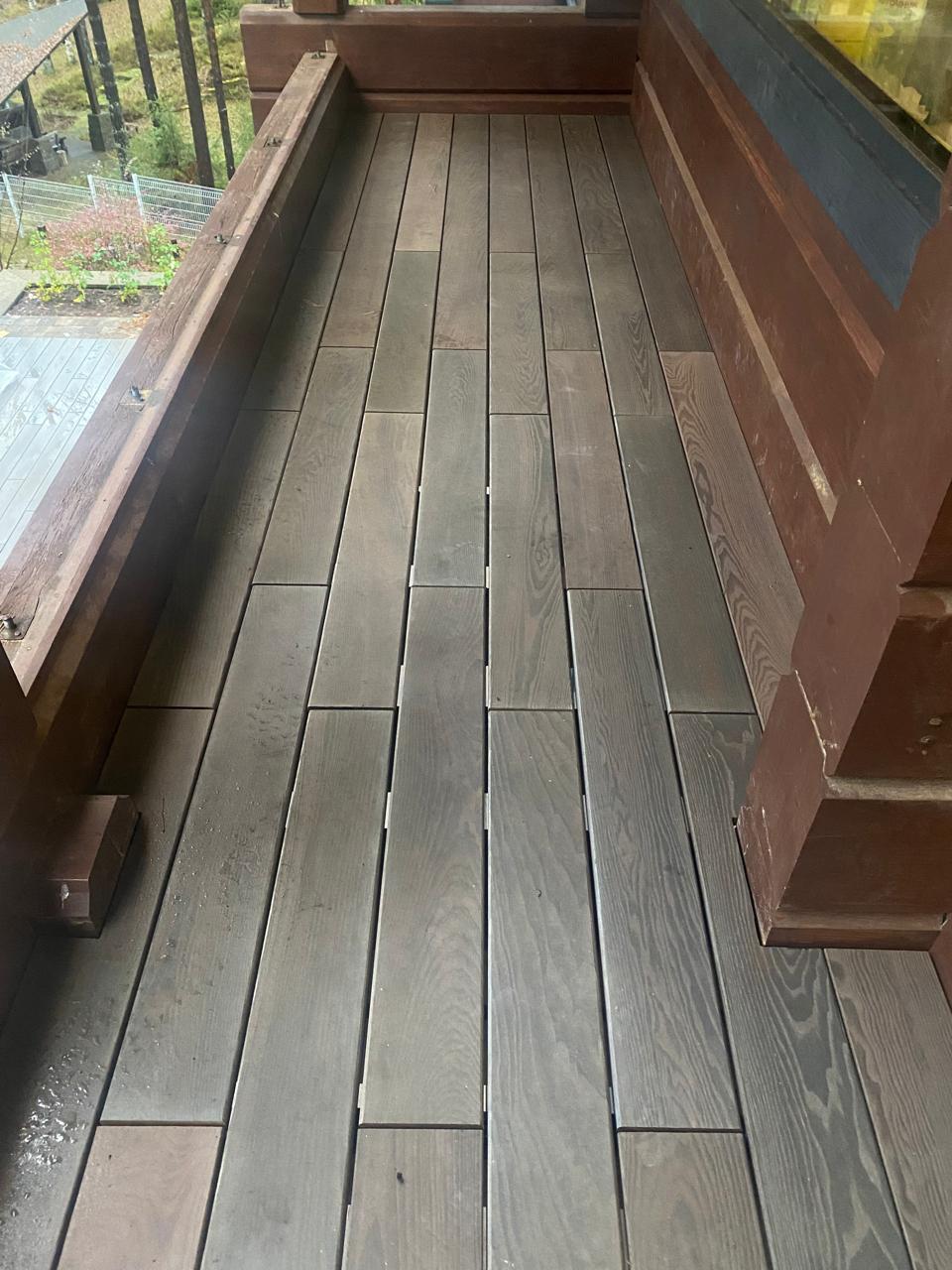 Палубная доска из термоясеня, 20*135 мм., сорт "Экстра" Палубная доска из термоясеня, 20*135 мм., сорт "Экстра"