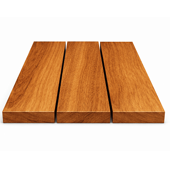 Планкен прямой из тика, 19x125 мм. 