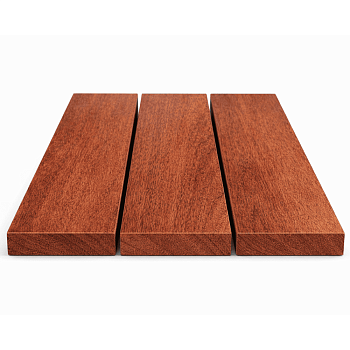 Планкен прямой из мербау, 19x140x1500-4200 мм.